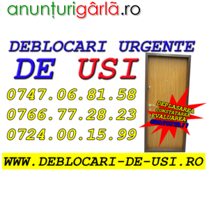 Imagine anunţ Serviciile oferite de Deblocari USI / BUCURESTI