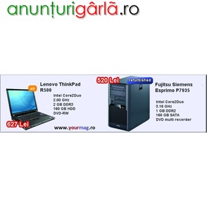 Imagine anunţ Vand laptopuri Lenovo ThinkPad R500 core2duo