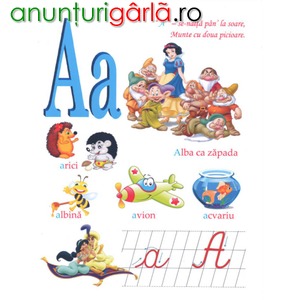 Imagine anunţ Alfabet limba romana