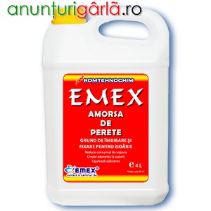 Imagine anunţ Amorsa de Perete Acrilica EMEX /Bidon 4 L