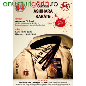 Imagine anunţ Cursuri de Ashihara Karate