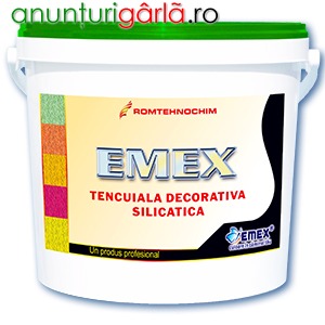 Imagine anunţ Tencuiala Decorativa Silicatica EMEX /Kg - Alb