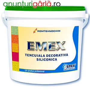 Imagine anunţ Tencuiala Decorativa Siliconica EMEX /Kg - Alb