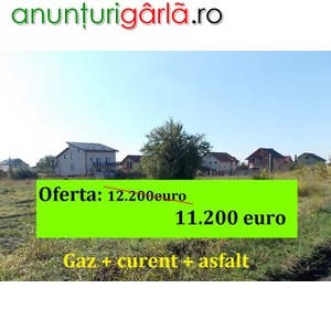 Imagine anunţ Terenuri cu gaz si curent zona REZIDENTIALA la 5 min. de Bucuresti