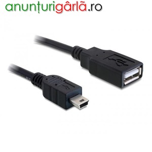 Imagine anunţ Cablu USB 2.0-A mama > mini USB tata 0,5 m - 82905