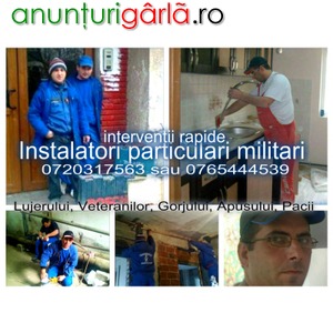 Imagine anunţ Instalator sanitare- termice Militari, Lujerului, Uverturii, Gorjului