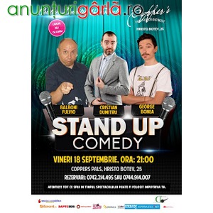 Imagine anunţ Stand-Up Comedy Vineri 18 Septembrie Bucuresti