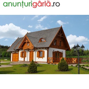 Imagine anunţ case pe structura de lemn sau clasica la cheie