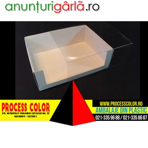 Imagine anunţ Capac Transparent Din Plastic Pentru Cutii Process Color