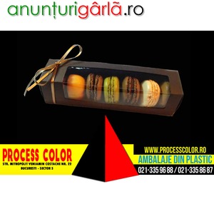 Imagine anunţ Cutii din carton Macarons Process Color
