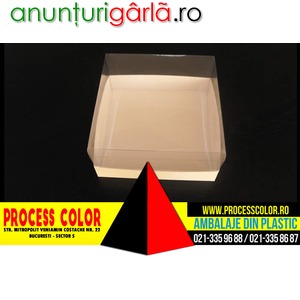 Imagine anunţ Cutii prajituri Process Color