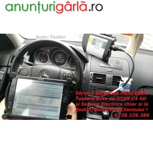 Imagine anunţ Servicii Diagnoza Testare Mercedes cu Tester de Uzina + Reparatii Electrica Auto la Domiciliu