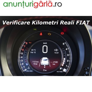 Imagine anunţ Verificare Kilometri Reali FIAT si la Domiciliu