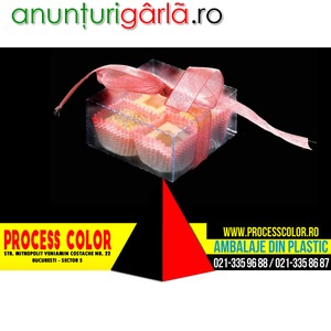 Imagine anunţ Ambalaje cutii bomboane Process Color