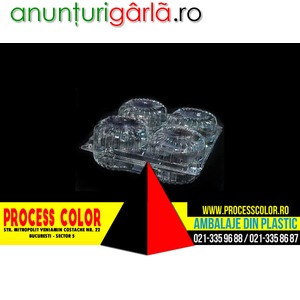 Imagine anunţ Caserole din plastic cu capac gogosi compartimentate Process Color
