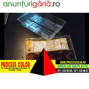 Imagine anunţ Caserole din plastic pentru fursecuri asortate Process Color