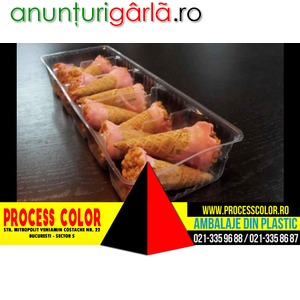 Imagine anunţ Caserole plastic 5 alveole dulciuri Process Color