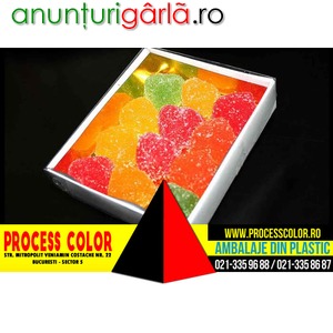 Imagine anunţ Cutii din carton pentru jeleuri Process Color
