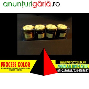 Imagine anunţ Cutii din plastic borcanele dulceata Process Color
