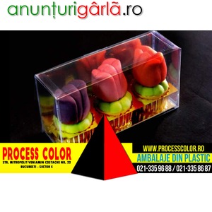 Imagine anunţ Cutiute din plastic martipan lalele Process Color