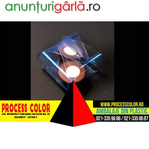 Imagine anunţ Cutiute plastic pentru bomboane Process Color