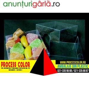 Imagine anunţ Cutiute plastic pentru jeleuri Process Color