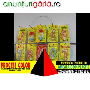 Imagine anunţ Display din plastic pentru lumanari Process Color