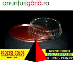 Imagine anunţ Platouri din plastic pentru torturi Process Color