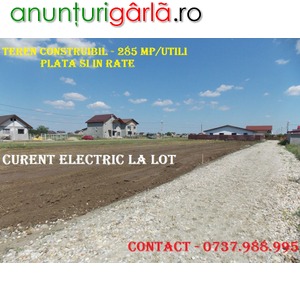 Imagine anunţ Teren construibil in RATE - lot casa / comuna Berceni