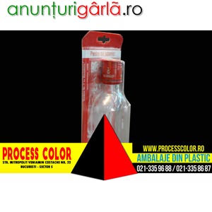 Imagine anunţ Blistere plastic pentru sticle Process Color