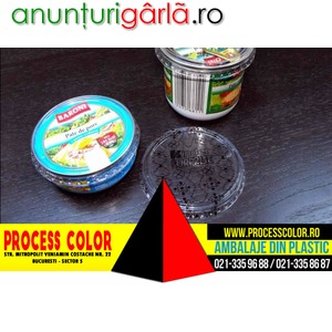 Imagine anunţ Capace din plastic pentru cutii pateu Process Color