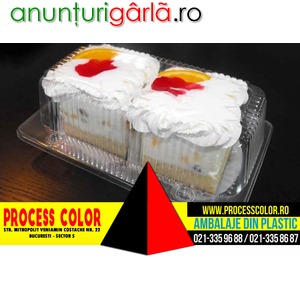 Imagine anunţ Caserole compartimentate prajituri frisca Process Color