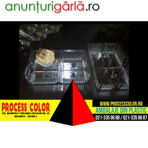 Imagine anunţ Caserole plastic compartimentate pentru cupcakes Process Color