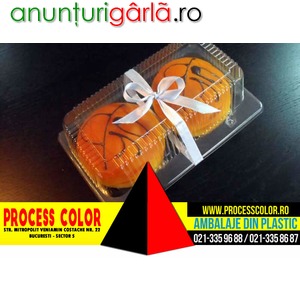 Imagine anunţ Caserole plastic doua compartimente gogosi Process Color