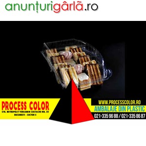 Imagine anunţ Caserole plastic miniprajiturele Process Color