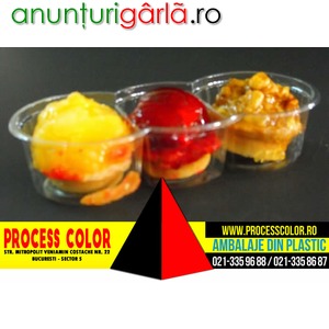 Imagine anunţ Caserole miniprajituri Process Color