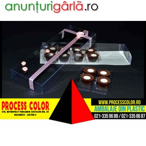 Imagine anunţ Chese din plastic 4 bomboane Process Color