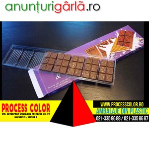 Imagine anunţ Chese din plastic 8 alveole ciocolata Process Color
