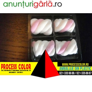 Imagine anunţ Chese plastic 4 figurine Marshmallow Process Color