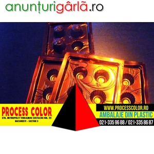 Imagine anunţ Chese plastic 4 praline Process Color