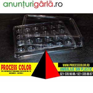 Imagine anunţ Chese plastic cu capac pentru ornamente tort Process Color