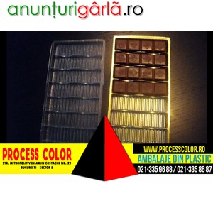 Imagine anunţ Chese plastic pentru tablete ciocolata Process Color