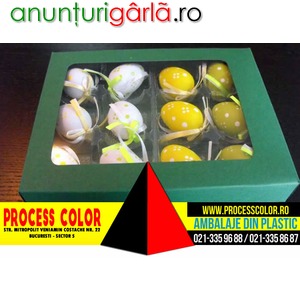 Imagine anunţ Chese plastic transparent 6 oua incondeiate Process Color