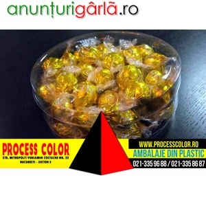 Imagine anunţ Ambalaje bomboane Process Color