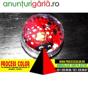 Imagine anunţ Ambalaje rotunde pentru bomboane model gargarita Process Color