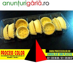 Imagine anunţ Chese din plastic 5 alveole pentru cosulete tarte Process Color