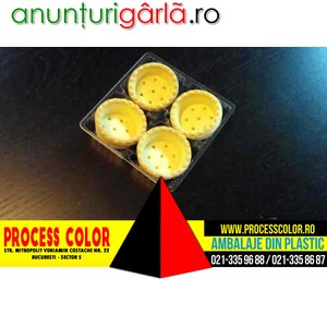 Imagine anunţ Chese din plastic cosulete pentru tarte Process Color