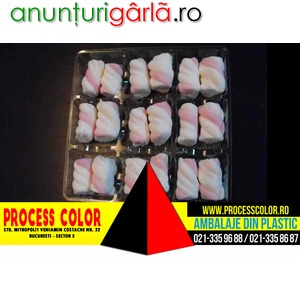 Imagine anunţ Chese plastic 9 alveole figurine Marshmallow Process Color