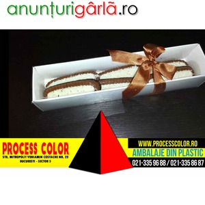 Imagine anunţ Cutii carton alb biscuiti cu cocos Process Color