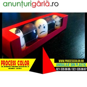 Imagine anunţ Cutii carton cu fereastra Marshmallow Process Color